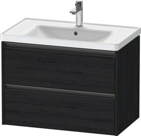 Duravit Waschtischunterbau Ketho.2 784x549x455mm eiche schwarz