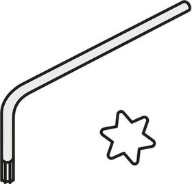 Torx-Winkelschlüssel ISO LK T20P Bruttogewicht 7,2g PRAMET