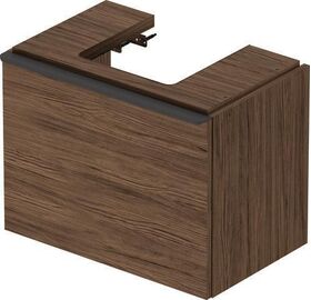 Duravit Waschtischunterbau D-NEO Compact 440x584x372mm, 1 Auszug nussbaum dunkel