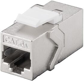 Keystone-Modul RJ45-Kupplung CAT 6A, STP- VPE: 1