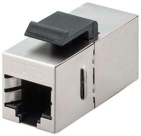 Keystone-Modul RJ45-Kupplung CAT 6, STP- VPE: 1