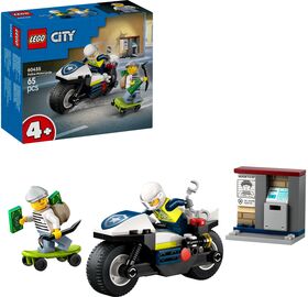 City Verfolgungsjagd mit dem Polizeimoto