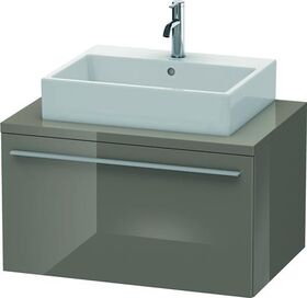 Duravit Konsolenunterschrank X-LARGE 440x800x548mm flannel grey hochglanz