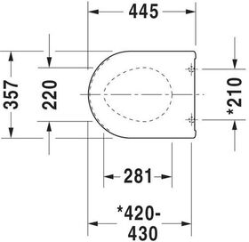 Duravit WC-Sitz mit Absenkautomatik, abnehmbar weiß DURAVIT