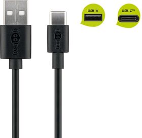 USB-C™ Lade- und Synchronisationskabel, 2m- VPE: 1