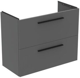IDS Möbel-WT-Unterschrank i.life S 2 Auszüge 800x375x630mm Quarzgrau matt IDEAL STANDARD