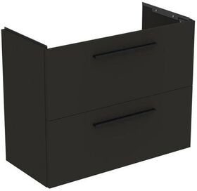 IDS Möbel-WT-Unterschrank i.life S 2 Auszüge 800x375x630mm Carbongrau matt IDEAL STANDARD