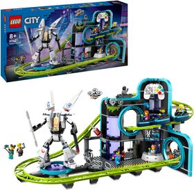 City Achterbahn mit Roboter-Mech