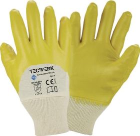 Handschuhe Ems Gr.10 gelb besonders hochwertige Nitrilbeschichtung TW - VPE: 12