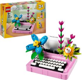 Creator Schreibmaschine mit Blumen
