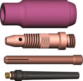 TIG-Zubehör-Set 4-tlg.in Ku.-Box WE 1,6mm A.BINZEL