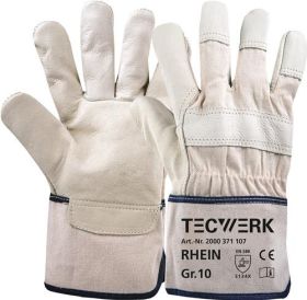 Handschuhe Top Rhein Gr.10 beige EN 388 PSA II TECWERK - VPE: 12