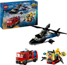 City Kombinationsset mit Hubschrauber, L