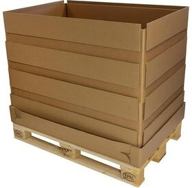 Wellpapp-Aufsatzrahmen 5-wellig Maße 1179x779x225mm Qualität 2.96 BAA + 2.70 BC - VPE: 5