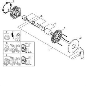 Grohe Einhand-Brausebatterie EUROSMART C chr