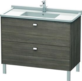 Duravit WT-Unterbau BRIOSO COMPACT Griffe chrom 693x1020x469mm pine terra