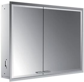 Emco LED-Lichtspiegelschrank PRESTIGE 2 UP 915x666mm Br Tür re o light Sys Alu EMCO