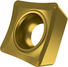 Drehwendeschneidplatte ISO SCGT 09T308E-SF3:T8315 D.4,4mm PVD beschichtet Gold - VPE: 10