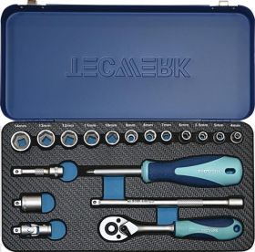 Steckschlüsselsatz 18-tlg.1/4 Zoll SW 4-14mm Z.20 6KT TECWERK
