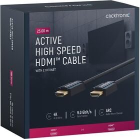 Aktives High-Speed-HDMI™-Kabel mit Ethernet, 25m- VPE: 1