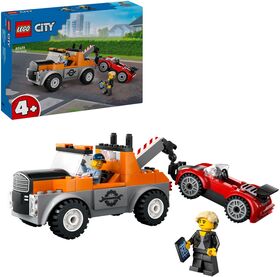 City Abschleppwagen mit Sportauto