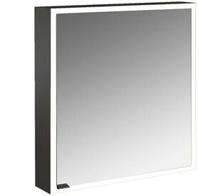 Emco LED-Lichtsp.schr. PRIME FACELIFT AP 600x700mm 1-tü Ans re schwarz/spiegel EMCO