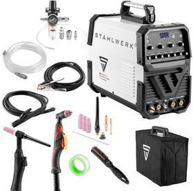 Inverterschweißgerät AC/DC WIG 200 Puls luftg.3m Einzelgerät m.Zub.STAHLWERK
