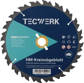 Tischkreissägeblatt AD 600mm Z.40 WZ Schnitt-B.4mm TECWERK