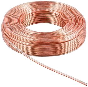 Lautsprecherkabel transparent, 25m- VPE: 1