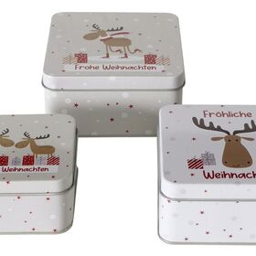 BOLTZE Weihnachtsdosen 'Joey' 3-teilig 3er Set