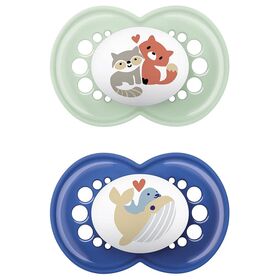 MAM Schnuller Original Silikon 'Fuchs / Wal' 2er Set 2er Set