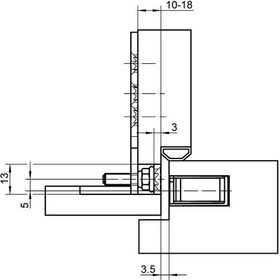 Magnetplatte KCM 50/H FZ verz.SIMONSWERK - VPE: 2