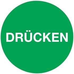 Türaufkleber D.50 mmLxB Drücken Folie selbstkl.