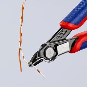 Elektronik-Seitenschneider Super-Knips® L.125mm Form 4 Facette nein brün.KNIPEX
