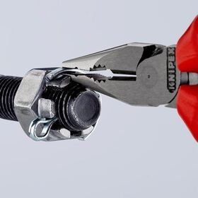 Spitzkombizange L.145mm pol.Mehrkomp.-Hülle schwarz atram.KNIPEX