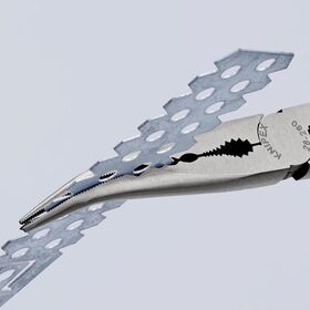 Montierzange L.280mm pol.Ku.-Überzug Spitze 45Grad geb.KNIPEX
