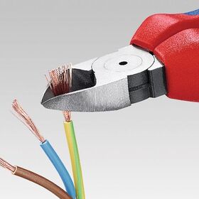 Seitenschneider L.160mm Kopf verchr.m.Öse m.Mehrkomp.-Hüllen KNIPEX
