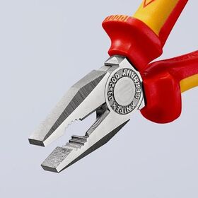 Kombizange L.200mm Mehrkomp.-Hüllen verchr.VDE KNIPEX
