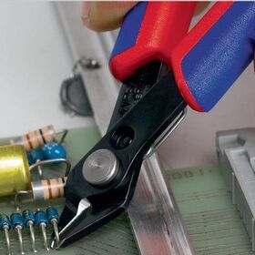 Elektronik-Seitenschneider Super-Knips® L.125mm Spezialwerkzeugstahl brün.KNIPEX