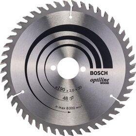 Kreissägeblatt Optiline Wood AD 190mm Z.48 WZ Bohr.30mm Schnitt-B.2mm