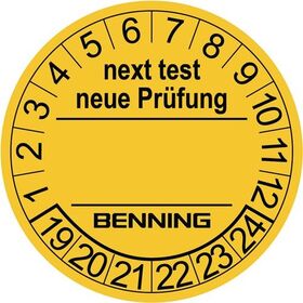Prüfplaketten D.30mm RL 300St. BENNING