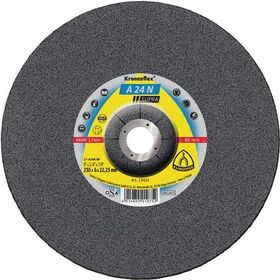 Schruppscheibe A 24N Supra D230xS6mm gekr.INOX Bohr.22,23mm KLINGSPOR - VPE: 10