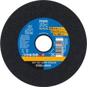 Trennscheibe PSF STEELOX D125x1,6mm ger.INOX Bohr.22,23mm PFERD - VPE: 25