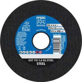 Trennscheibe SG STEEL D115x1mm ger.STA Bohr.22,23mm PFERD - VPE: 25
