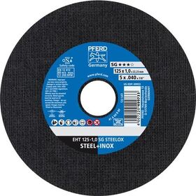 Trennscheibe SG STEELOX D125x1mm ger.INOX Bohr.22,23mm PFERD - VPE: 25