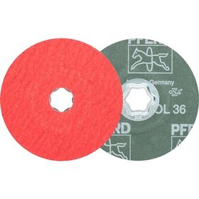Fiberscheibe COMBICLICK CO-COOL D.115mm K.36 INOX/Alu.Keramikkorn PFERD - VPE: 25