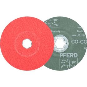 Fiberscheibe COMBICLICK CO-COOL D.125mm K.60 INOX/Alu.Keramikkorn PFERD - VPE: 25