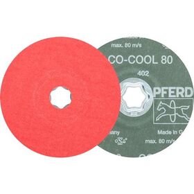 Fiberscheibe COMBICLICK CO-COOL D.125mm K.80 INOX/Alu.Keramikkorn PFERD - VPE: 25
