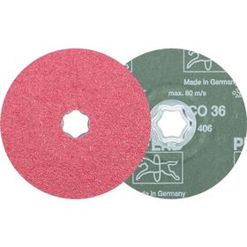 Fiberscheibe COMBICLICK CO D.125mm K.36 Stahl,Guss,Alu.Keramikkorn PFERD - VPE: 25