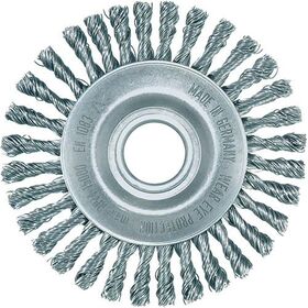 Rundbürste D.115mm Bohr.Drahtstärke 0,5mm STA 6mm 15000min-¹ LESSMANN